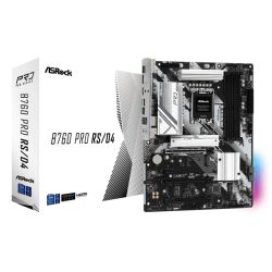 Asrock B760 PRO RS/D4, Intel B760, 1700, ATX, 4 DDR4, HDMI, DP, 2.5G LAN, PCIe4, 3x M.2, RGB Asrock B760 PRO RS/D4, Intel B760, 1700, ATX, 4 DDR4, HDMI, DP, 2.5G LAN, PCIe4, 3x M.2, RGB